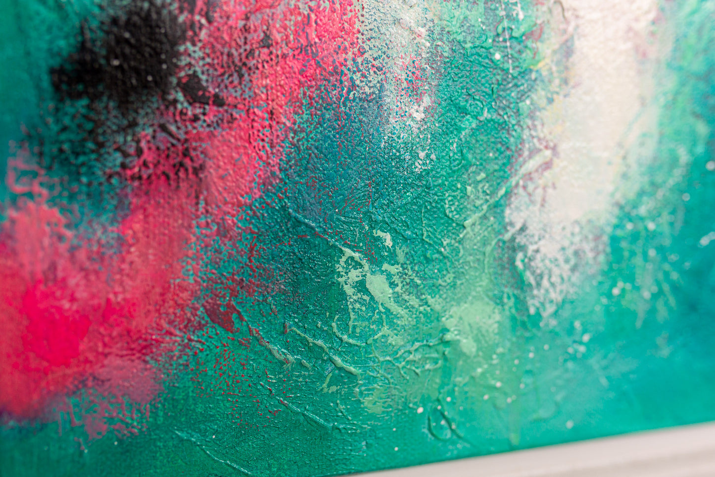 "Aqua Sunrise" - 30x30cm