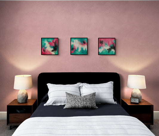 "Aqua Sunrise" - 30x30cm