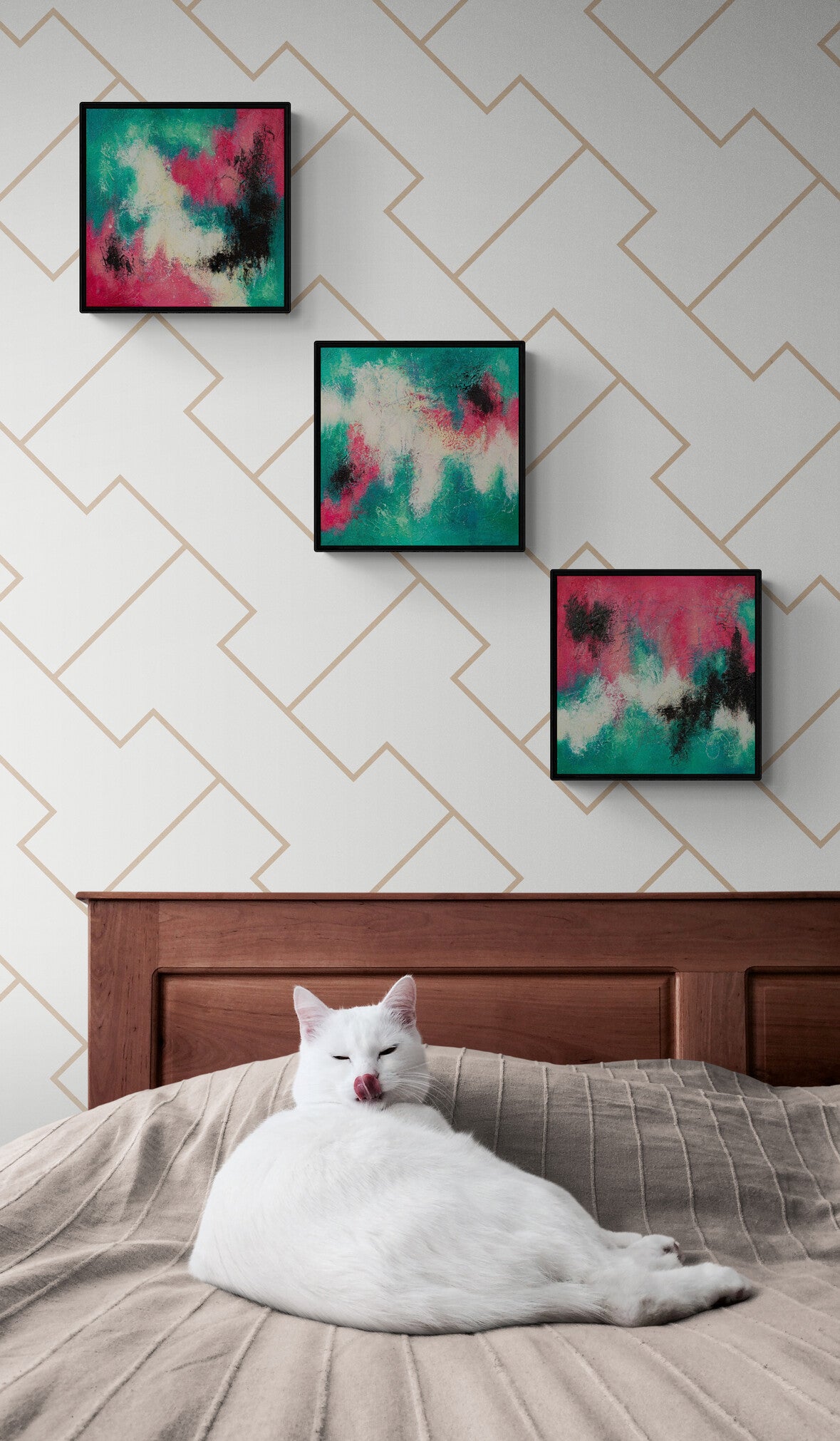 "Summer Heartbeats" - 30x30cm