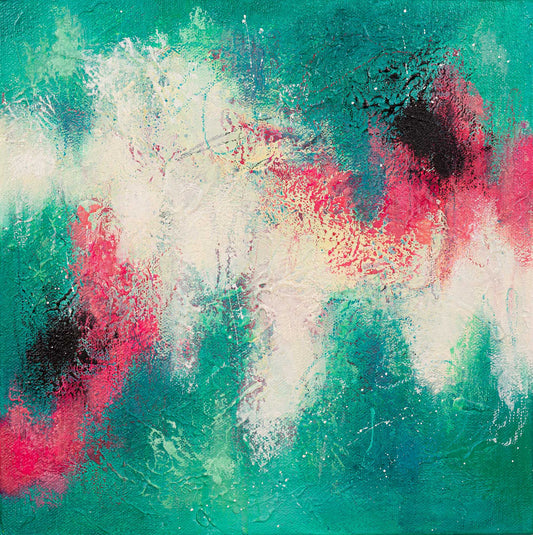 "Aqua Sunrise" - 30x30cm